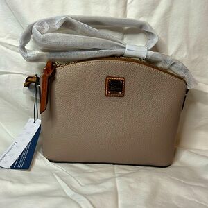 NWT Dooney & Bourke Taupe Penny Crossbody Bag